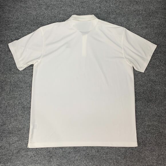 Nike Golf Shirt Mens 2XL XXL White Flat Knit Tech Basic Performance Polo - Picture 9 of 13
